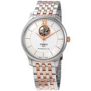  Shop Authentic Tissot Tradition Powermatic 80 Open Heart Silver Dial Two Tone Steel Strap Watch For Men - T063.907.22.038.01 - Luxxuri