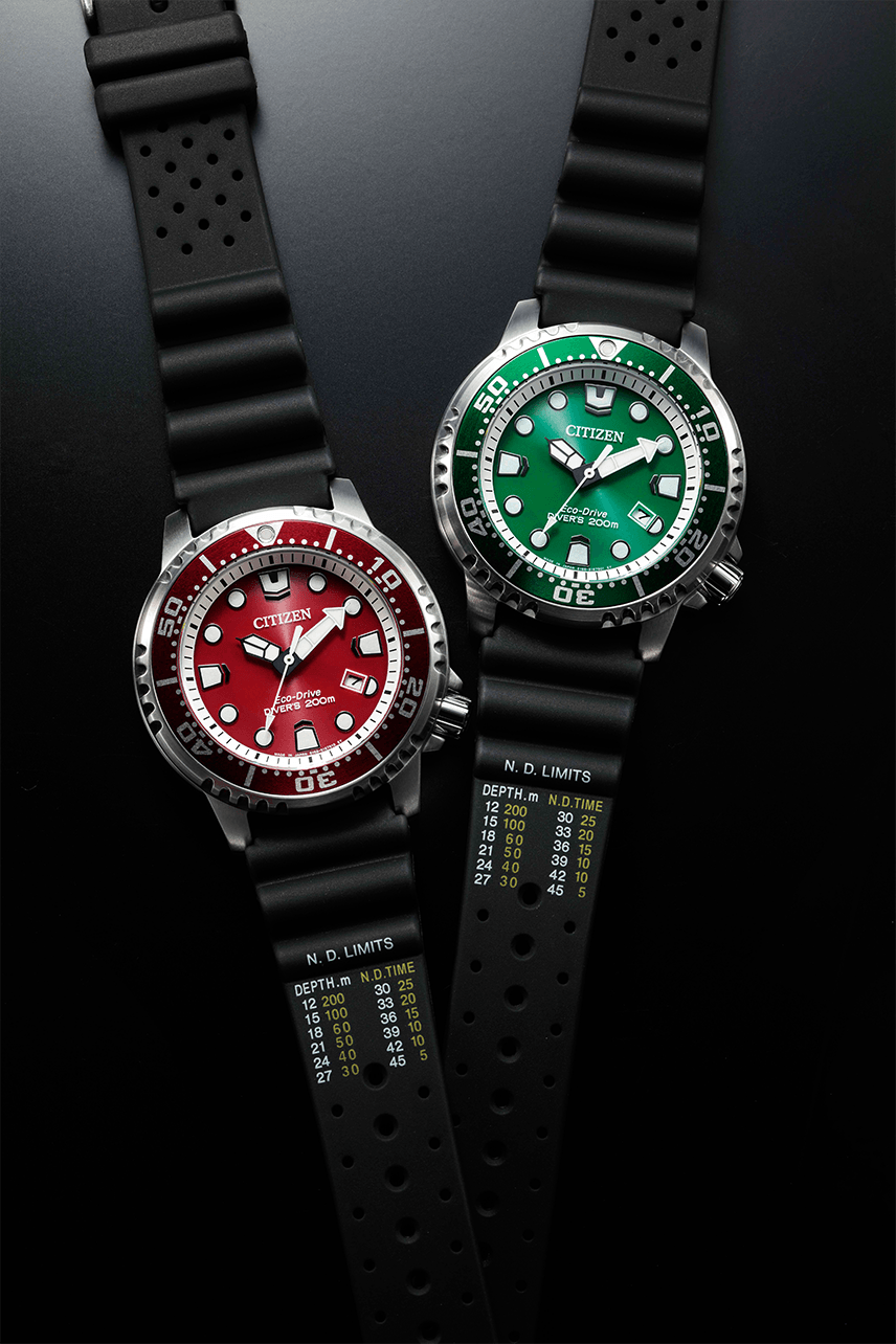  Shop Authentic Citizen Eco Drive Promaster Marine Red Dial Black Rubber Strap Watch For Men - BN0159-15X - Luxxuri