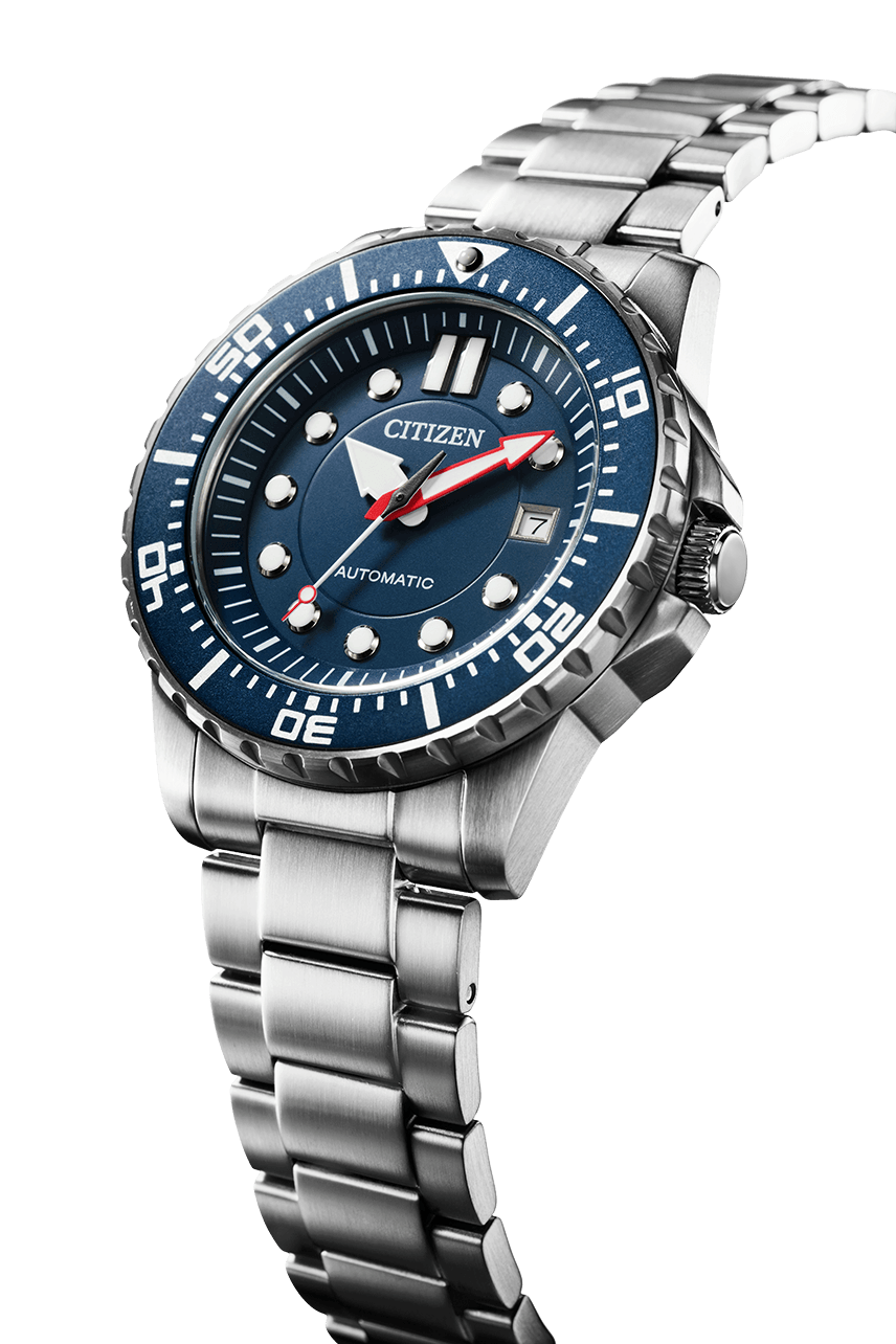  Shop Authentic Citizen Promaster Mechanical Blue Dial Silver Steel Strap Watch For Men - NJ0121-89L - Luxxuri