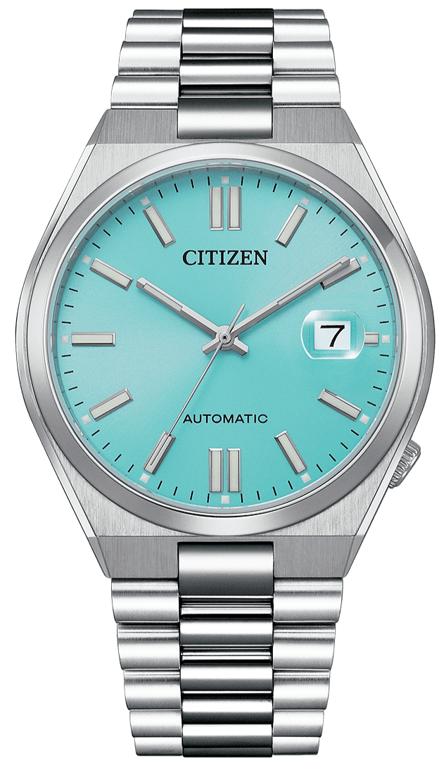  Shop Authentic Citizen Tsuyosa Automatic Turquoise Dial Silver Steel Strap Watch For Men - NJ0151-88M - Luxxuri