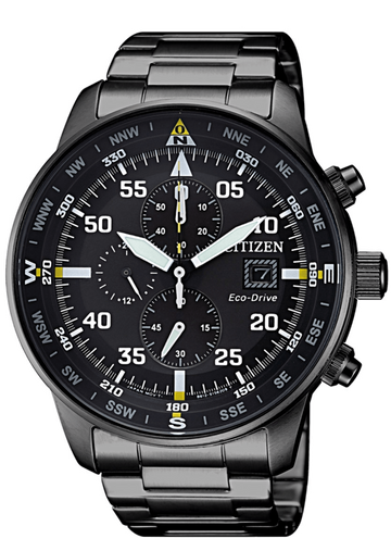  Shop Authentic Citizen Sports Eco Drive Black Dial Black Steel Strap Watch For Men - CA0695-84E - Luxxuri