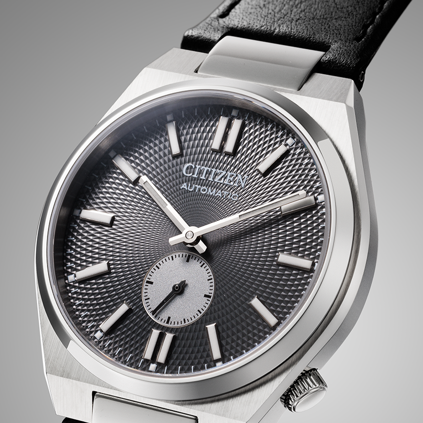  Shop Authentic Citizen Tsuyosa Automatic Grey Dial Black Leather Strap Watch for Men - NK5010-01H - Luxxuri