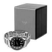  Shop Authentic Emporio Armani Renato Quartz Black Dial Silver Steel Strap Watch For Men - AR11181 - Luxxuri