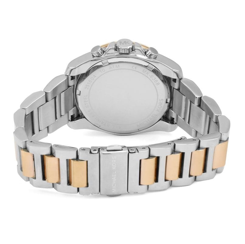  Shop Authentic Michael Kors Brecken Chronograph White Dial Two Tone Steel Strap Watch For Women - MK6368 - Luxxuri