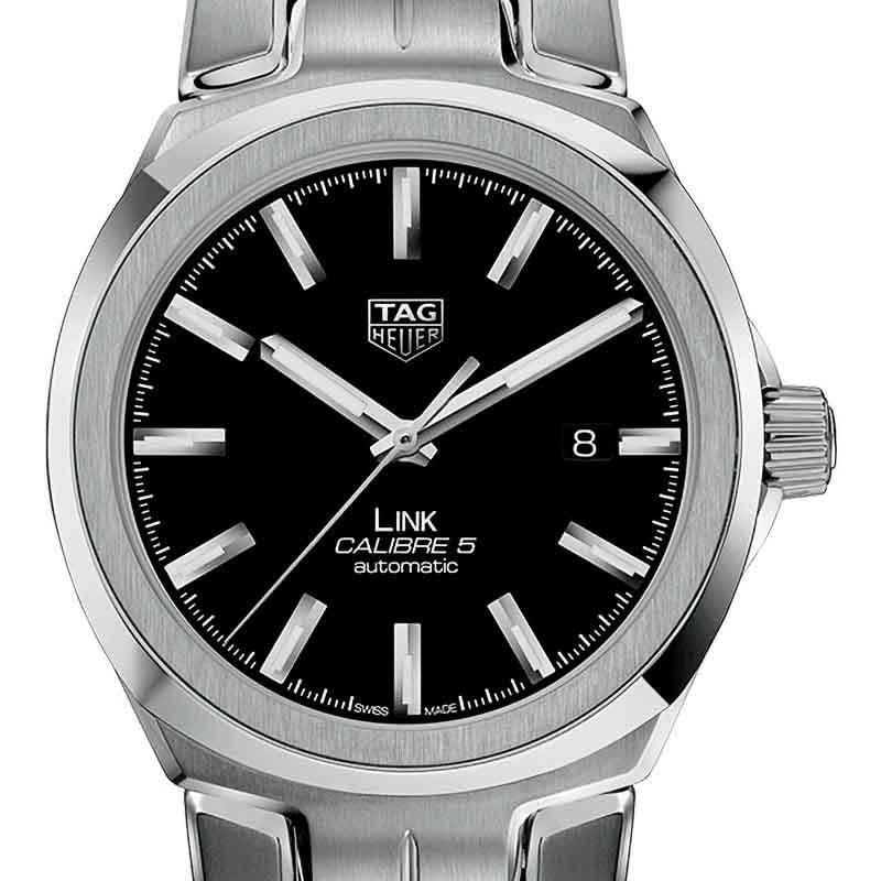  Shop Authentic Tag Heuer Link Quartz Black Dial Silver Steel Strap Watch for Women - WBC2110.BA0603 - Luxxuri