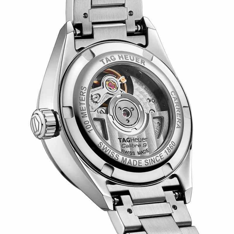  Shop Authentic Tag Heuer Carrera Diamonds Mother of Pearl Dial Silver Steel Strap Watch for Women - WBN2412.BA0621 - Luxxuri
