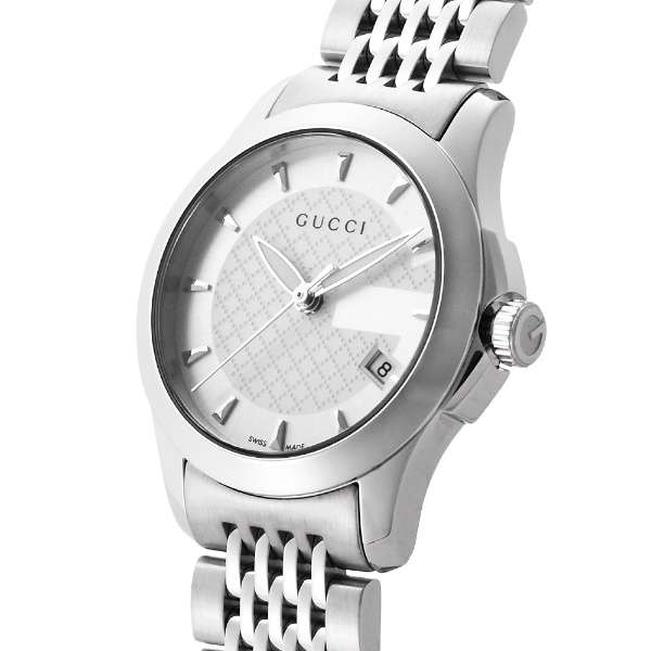  Shop Authentic Gucci G Timeless Silver Dial Silver Steel Strap Watch For Women - YA126501 - Luxxuri