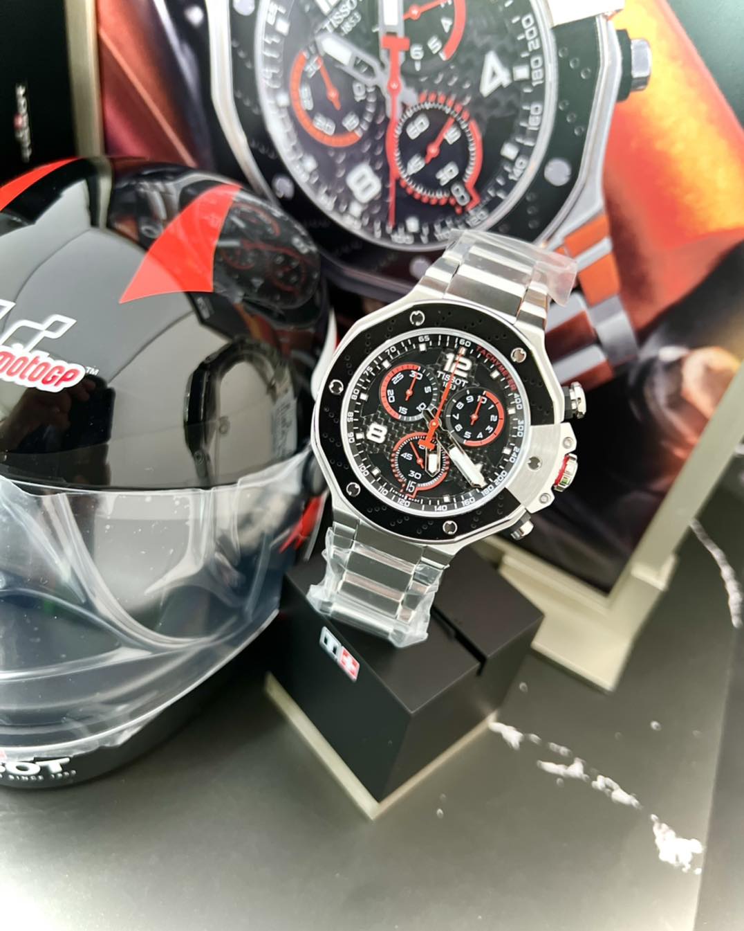  Shop Authentic Tissot T Race Moto GP Limited Edition Chronograph Black Dial Silver Steel Strap Watch for Men - T141.417.11.057.00 - Luxxuri