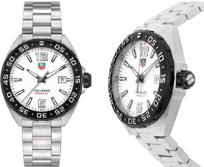  Shop Authentic Tag Heuer Formula 1 White Dial Silver Steel Strap Watch for Men - WAZ1111.BA0875 - Luxxuri