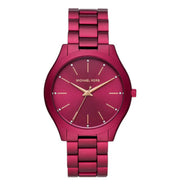  Shop Authentic Michael Kors Slim Runway Red Dial Red Steel Strap Watch For Women - MK4505 - Luxxuri