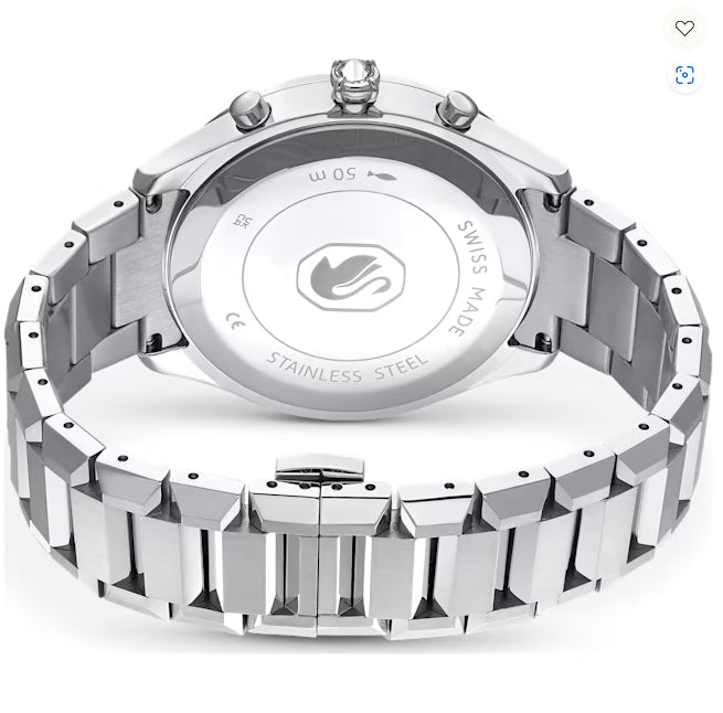  Shop Authentic Swarovski Dextera Chronograph Silver Dial Silver Steel Strap Watch for Women - 5641297 - Luxxuri