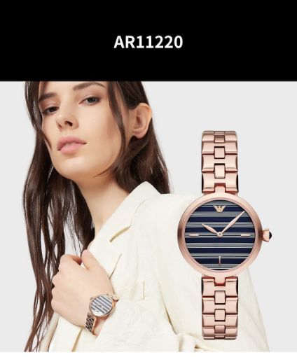  Shop Authentic Emporio Armani Arianna Quartz Grey Dial Rose Gold Steel Strap Watch For Women - AR11220 - Luxxuri
