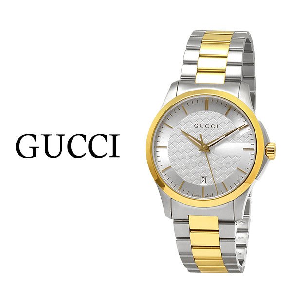  Shop Authentic Gucci G Timeless Silver Dial Two Tone Steel Strap Watch For Men - YA126474 - Luxxuri