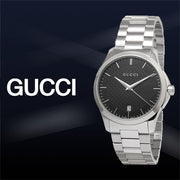  Shop Authentic Gucci G Timeless Black Dial Silver Steel Strap Unisex Watch - YA126457 - Luxxuri