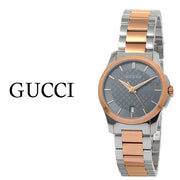  Shop Authentic Gucci G Timeless Grey Dial Two Tone Steel Strap Watch For Women - YA126527 - Luxxuri