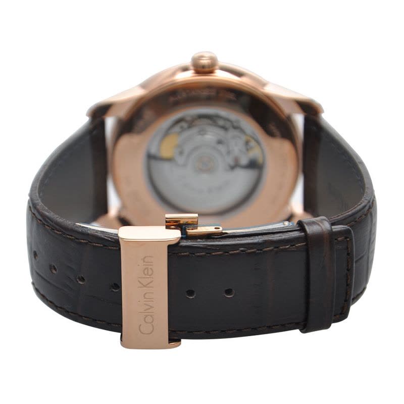  Shop Authentic Calvin Klein Infinity Brown Dial Brown Leather Strap Watch for Men - K5S346GK - Luxxuri