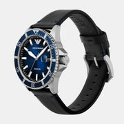  Shop Authentic Emporio Armani Diver Three-Hand Quartz Blue Dial Blue Leather Strap Watch For Men - AR11516 - Luxxuri