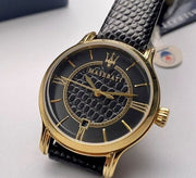  Shop Authentic Maserati Epoca Black Dial Black Leather Strap Watch For Women - R8851118501 - Luxxuri