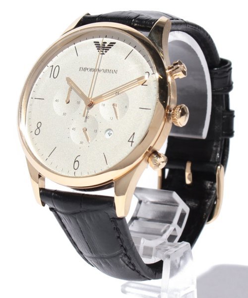  Shop Authentic Emporio Armani Classic Chronograph White Dial Black Leather Strap Watch For Men - AR1892 - Luxxuri