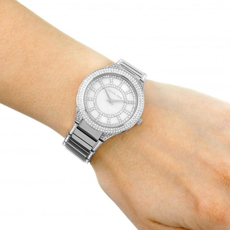  Shop Authentic Michael Kors Kerry Silver Tone Silver Steel Strap Watch for Women - MK3311 - Luxxuri