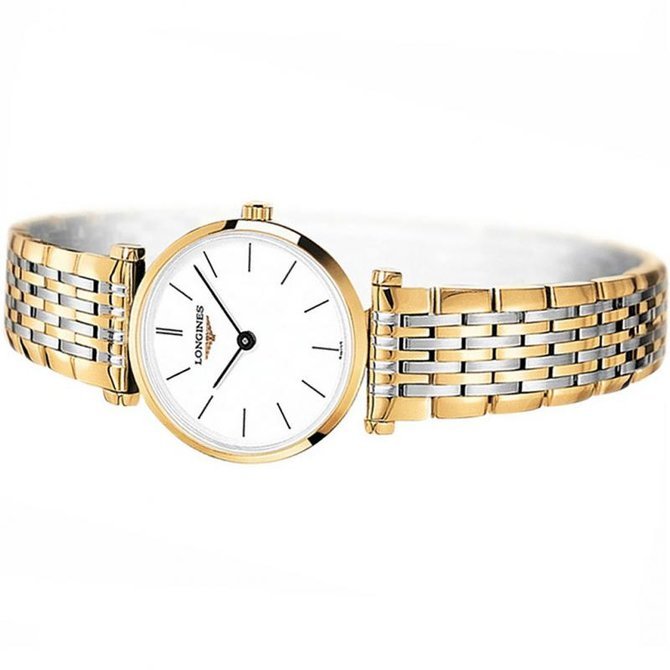  Shop Authentic Longines La Grande Classique White Dial Two Tone Mesh Bracelet Watch for Women - L4.209.2.12.7 - Luxxuri