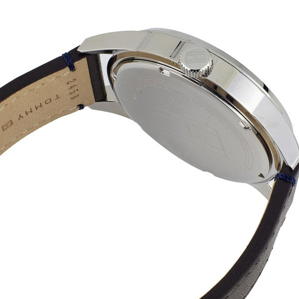  Shop Authentic Tommy Hilfiger Austin Grey Dial Brown Leather Strap Watch for Men - 1791637 - Luxxuri