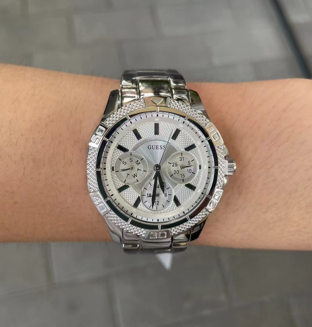  Shop Authentic Guess Mini Phantom Silver Dial Silver Steel Strap Watch for Women - W0235L1 - Luxxuri