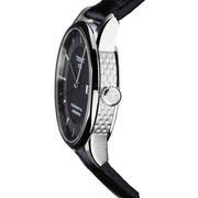  Shop Authentic Tissot T Classic Luxury Powermatic 80 Black Dial Black Leather Strap Watch For Men - T086.408.16.051.00 - Luxxuri