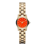  Shop Authentic Marc Jacobs Henry Dinky Red Dial Gold Steel Strap Watch for Women - MBM3202 - Luxxuri