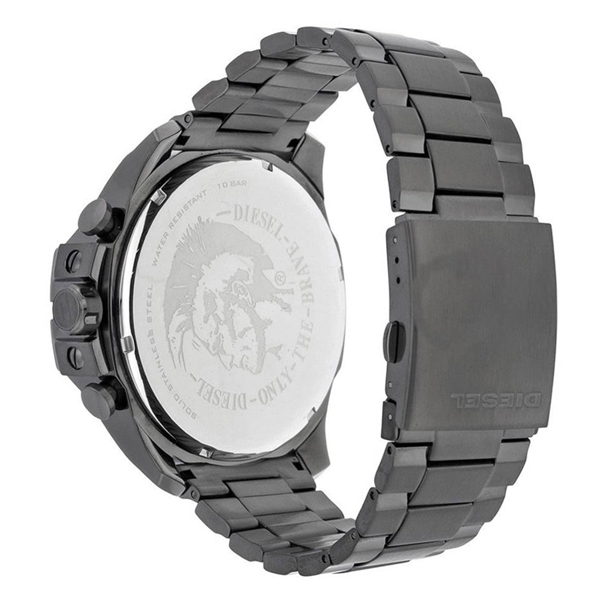  Shop Authentic Diesel Mega Chief Chronograph Grey Dial Gunmetal Men's Watch - DZ4282 - Luxxuri