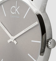  Shop Authentic Calvin Klein City Black Dial Black Leather Strap Watch for Men - K2G21107 - Luxxuri