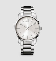  Shop Authentic Calvin Klein City Silver Dial Silver Steel Strap Watch for Men - K2G21126 - Luxxuri