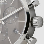  Shop Authentic Calvin Klein City Chronograph Black Dial Black Leather Strap Watch for Men - K2G271C3 - Luxxuri