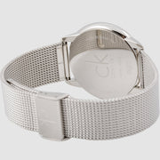  Shop Authentic Calvin Klein Minimal Silver Dial Silver Mesh Bracelet Watch for Men - K3M21126 - Luxxuri