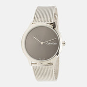  Shop Authentic Calvin Klein Minimal Grey Dial Silver Mesh Bracelet Watch for Women - K3M221Y3 - Luxxuri
