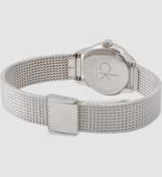 Shop Authentic Calvin Klein Minimal White Dial Silver Mesh Bracelet Watch for Women - K3M23126 - Luxxuri