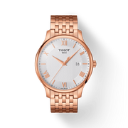  Shop Authentic Tissot T Classic Tradition White Dial Rose Gold Steel Strap Watch For Women - T063.610.33.038.00 - Luxxuri
