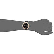  Shop Authentic Swarovski Crystal Frost Black Dial Black Leather Strap Watch for Women - 5484058 - Luxxuri