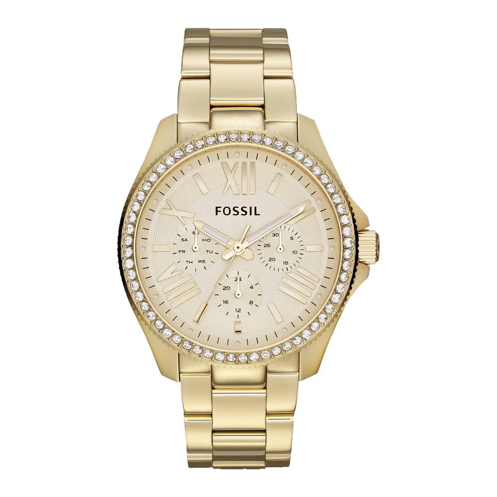  Shop Authentic Fossil Stella Multifunction Gold Dial Gold Steel Strap Watch for Women - ES3589 - Luxxuri