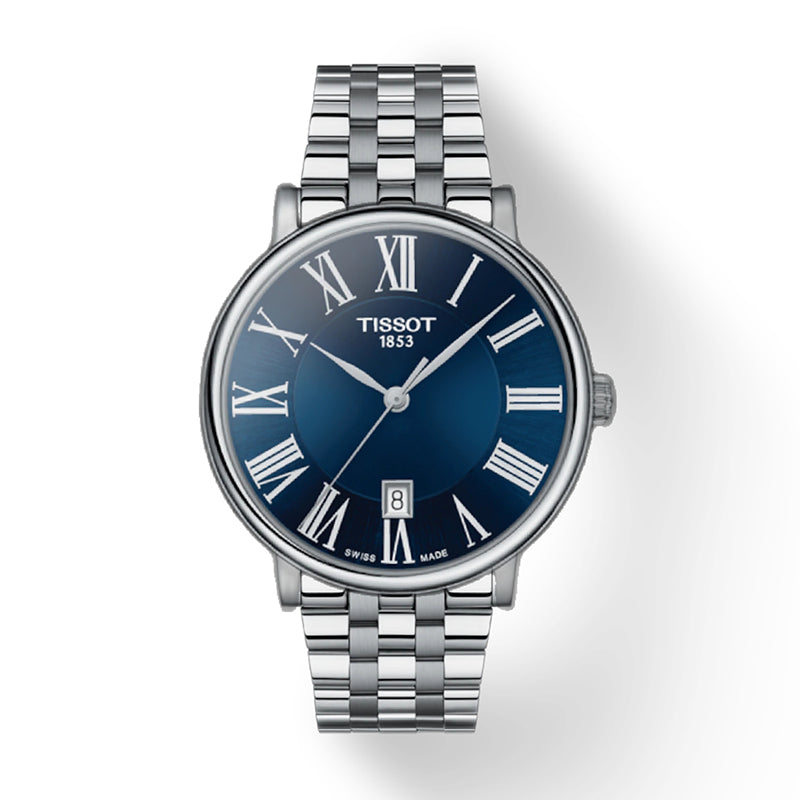  Shop Authentic Tissot Carson Premium Blue Dial Silver Steel Strap Watch for Men - T122.410.11.043.00 - Luxxuri