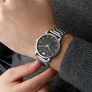  Shop Authentic Emporio Armani Luigi Quartz Black Dial Silver Steel Strap Watch For Men - AR2499 - Luxxuri