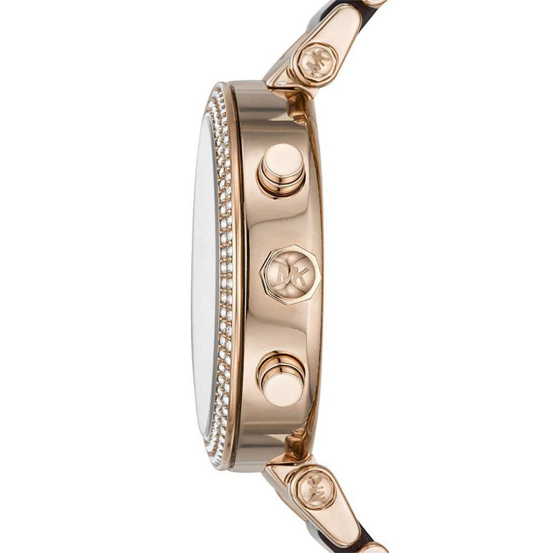 Shop Authentic Michael Kors Parker Chronograph Rose Gold Dial Two Tone Steel Strap Watch For Women - MK6832 - Luxxuri