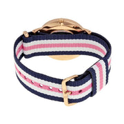  Shop Authentic Daniel Wellington Classic South Hampton White Dial Two Tone Nylon Strap Watch For Women - DW00100034 - Luxxuri