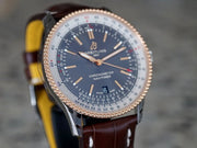  Shop Authentic Breitling Navitimer 1 Automatic 41mm Black Dial Brown Leather Strap Mens Watch - U17326211M1P1 - Luxxuri