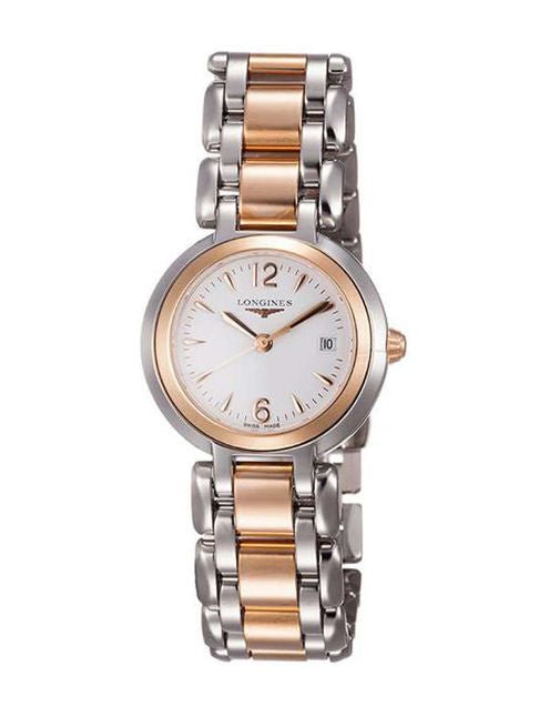  Shop Authentic Longines PrimaLuna Quartz White Dial Two Tone Steel Strap Watch for Women - L8.110.5.16.6 - Luxxuri