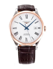  Shop Authentic Longines Record Automatic Stainless Steel 18K Gold Watch for Men - L2.821.5.11.2 - Luxxuri
