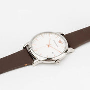  Shop Authentic Emporio Armani Herren White Dial Brown Leather Strap Watch For Men - AR11103 - Luxxuri