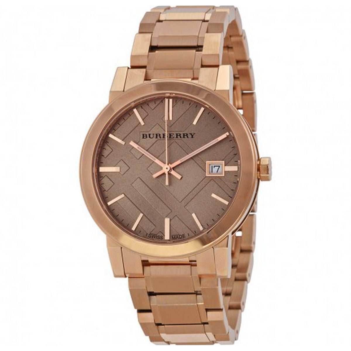  Shop Authentic Burberry The City Rose Gold Dial Rose Gold Steel Strap Watch for Women - BU9034 - Luxxuri