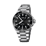  Shop Authentic Oris Aquis Date Black Dial Silver Steel Strap Watch for Men - 0173377304134-0782405PEB - Luxxuri