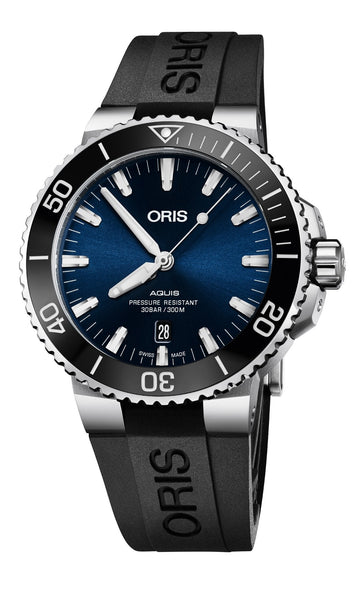  Shop Authentic Oris Aquis Date Blue Dial Black Rubber Strap Watch for Men - 0173377304152-0742464EB - Luxxuri
